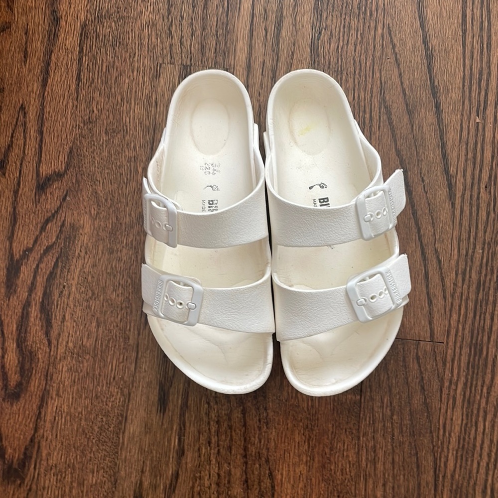 White Birkenstocks Size 34